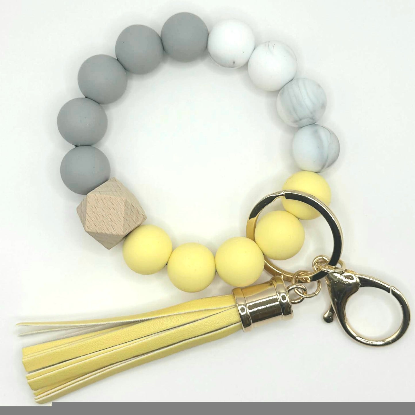 Silicone Bead Keychain Wristlet