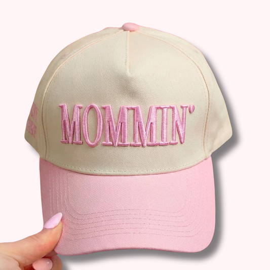 MOMMIN Embroidered Pink Baseball Cap