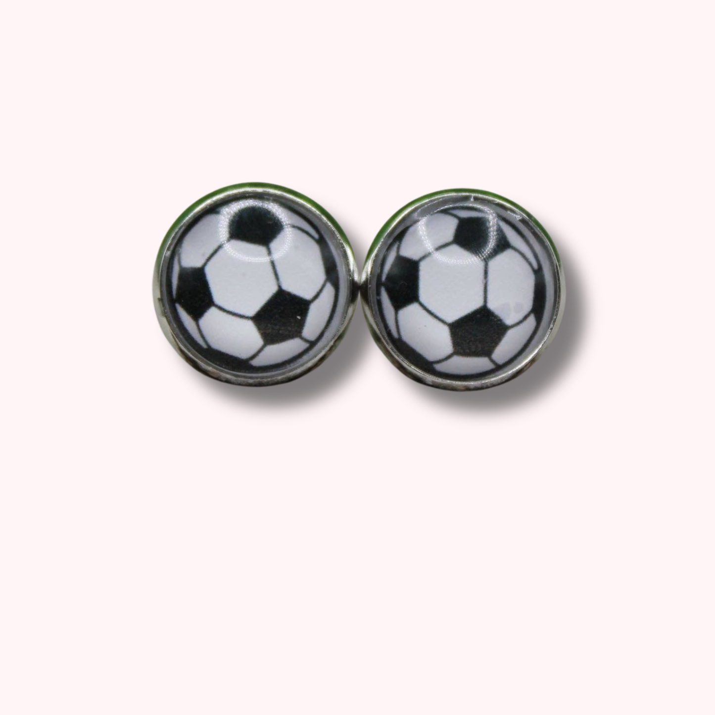 Soccer Ball Stud Earrings