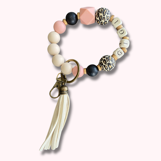 GIGI Beaded Wristlet Keychain