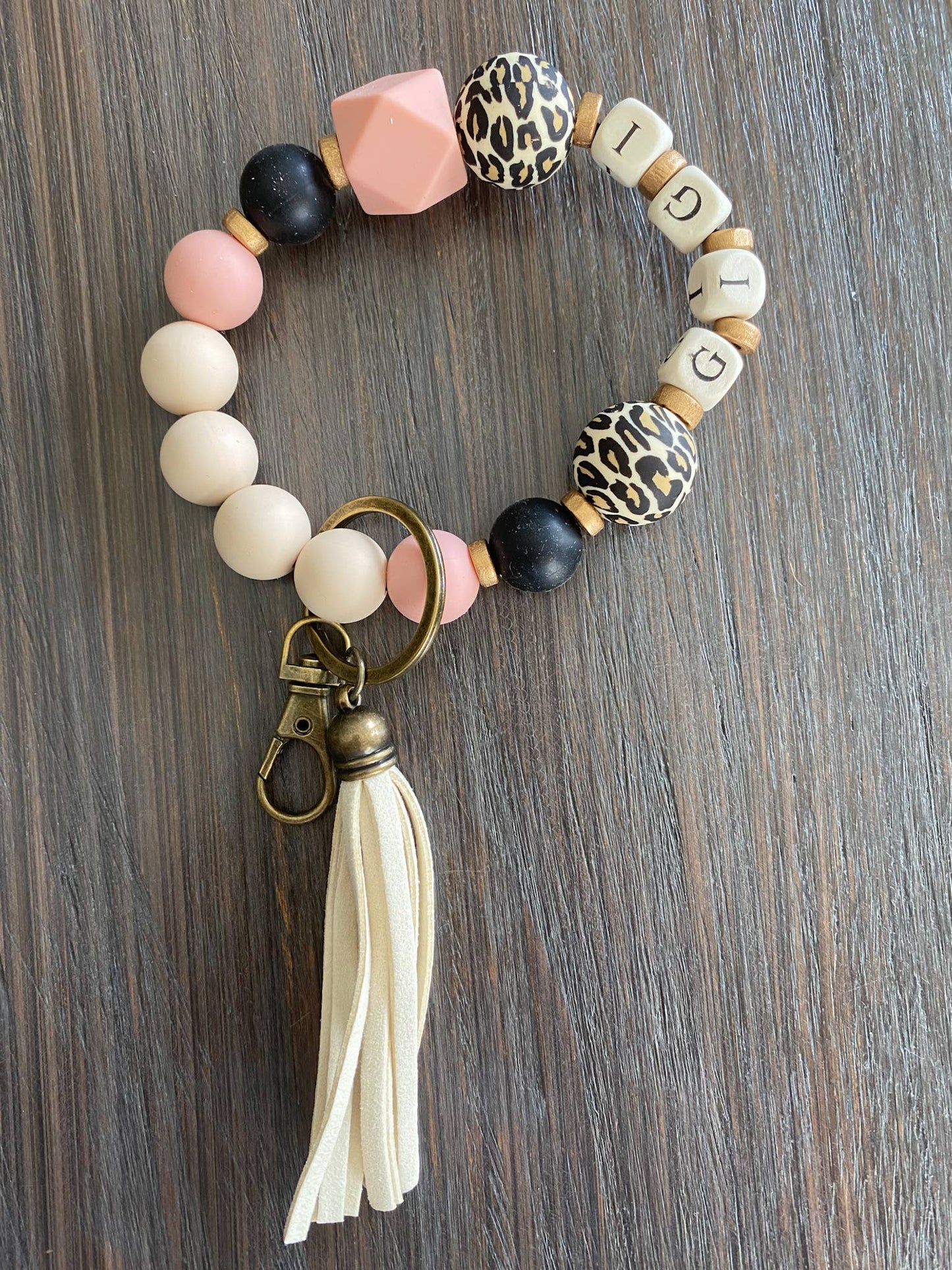 GIGI Beaded Wristlet Keychain