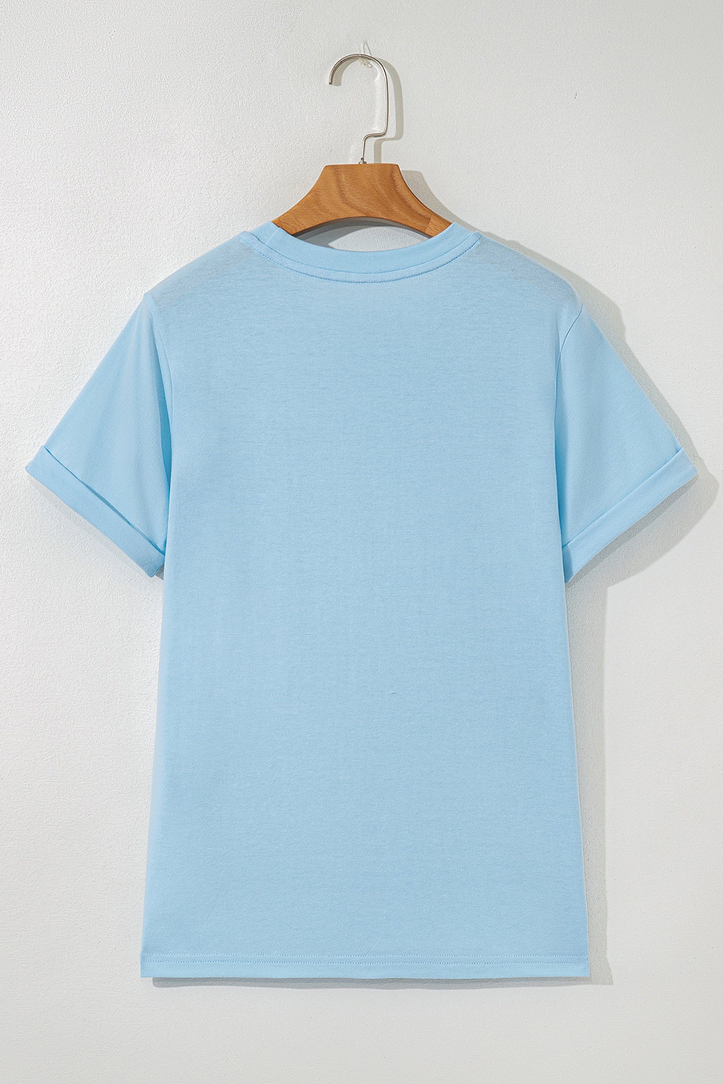 Salty Beach Graphic Tee Light Blue Summer Vacation Surf Shirt (S–3XL)