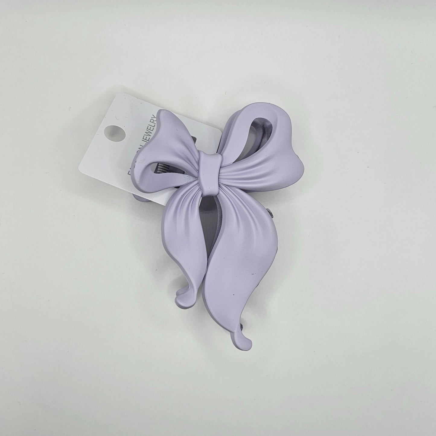 Soft Tone Matte Bow Hair Claw Clip