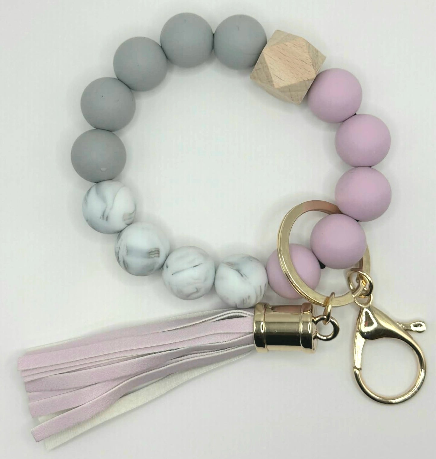 Silicone Bead Keychain Wristlet