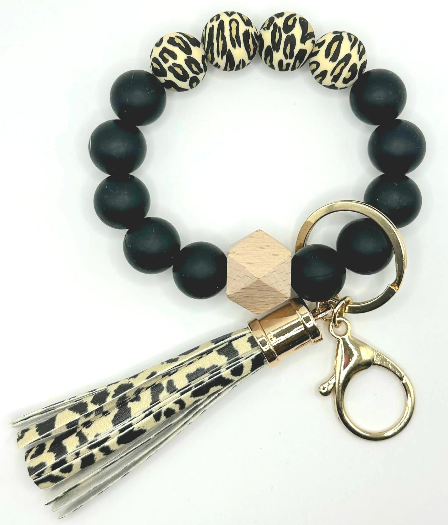 Silicone Bead Keychain Wristlet