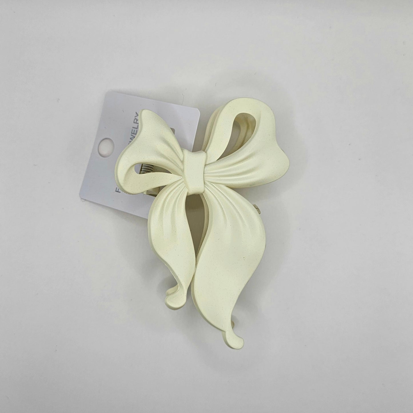 Soft Tone Matte Bow Hair Claw Clip
