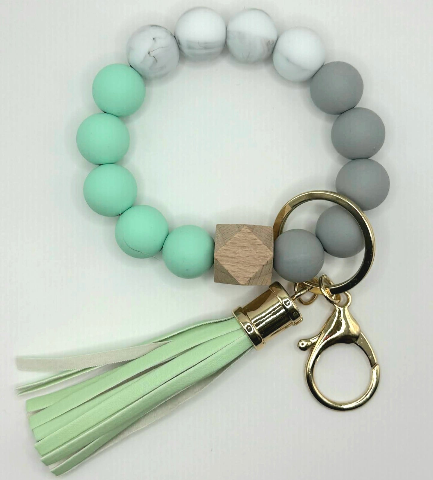 Silicone Bead Keychain Wristlet